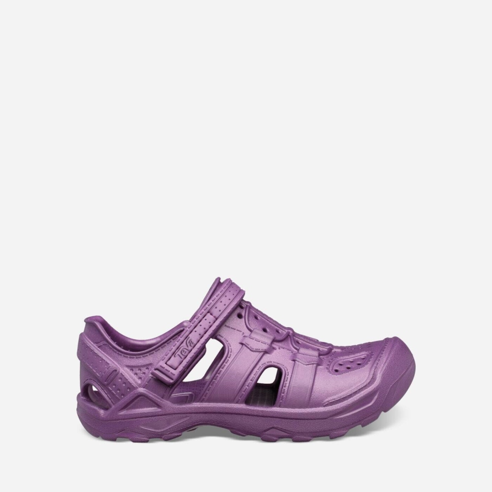 Teva Omnium Drift Kids' Purple Slip Ons CA68184 Canada Online